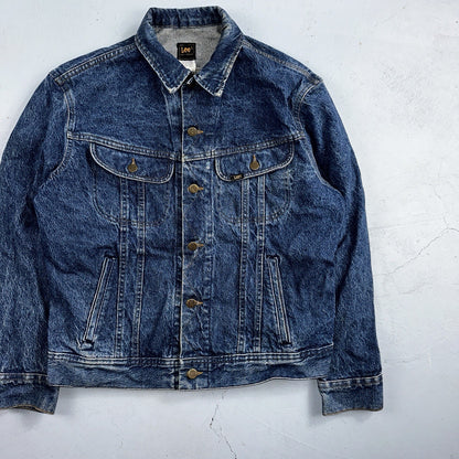 Vintage Lee Denim Jacket 40 M Western Bike Ride Cowboy Ranch Farm 153438 Jean