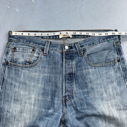 Levis 501 Vintage Y2K XX Straight Leg Jeans Blue Light Wash 34x34 Act 33x32
