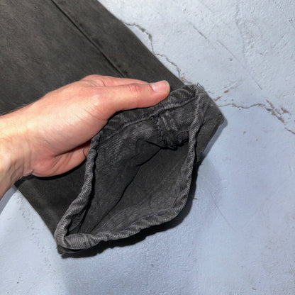 Levis 501 Vintage 80s USA XX Straight Leg Jeans Black Heavy Dark Dyed Act 28x31