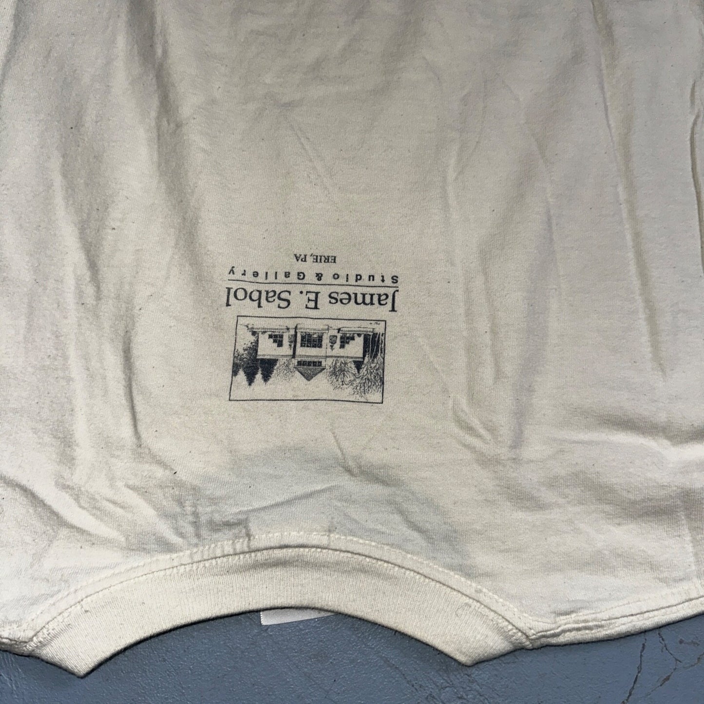 Ship Art James E Sabol Y2K 90s T Shirt Erie Pennsylvania Voyage Home Photo Rap