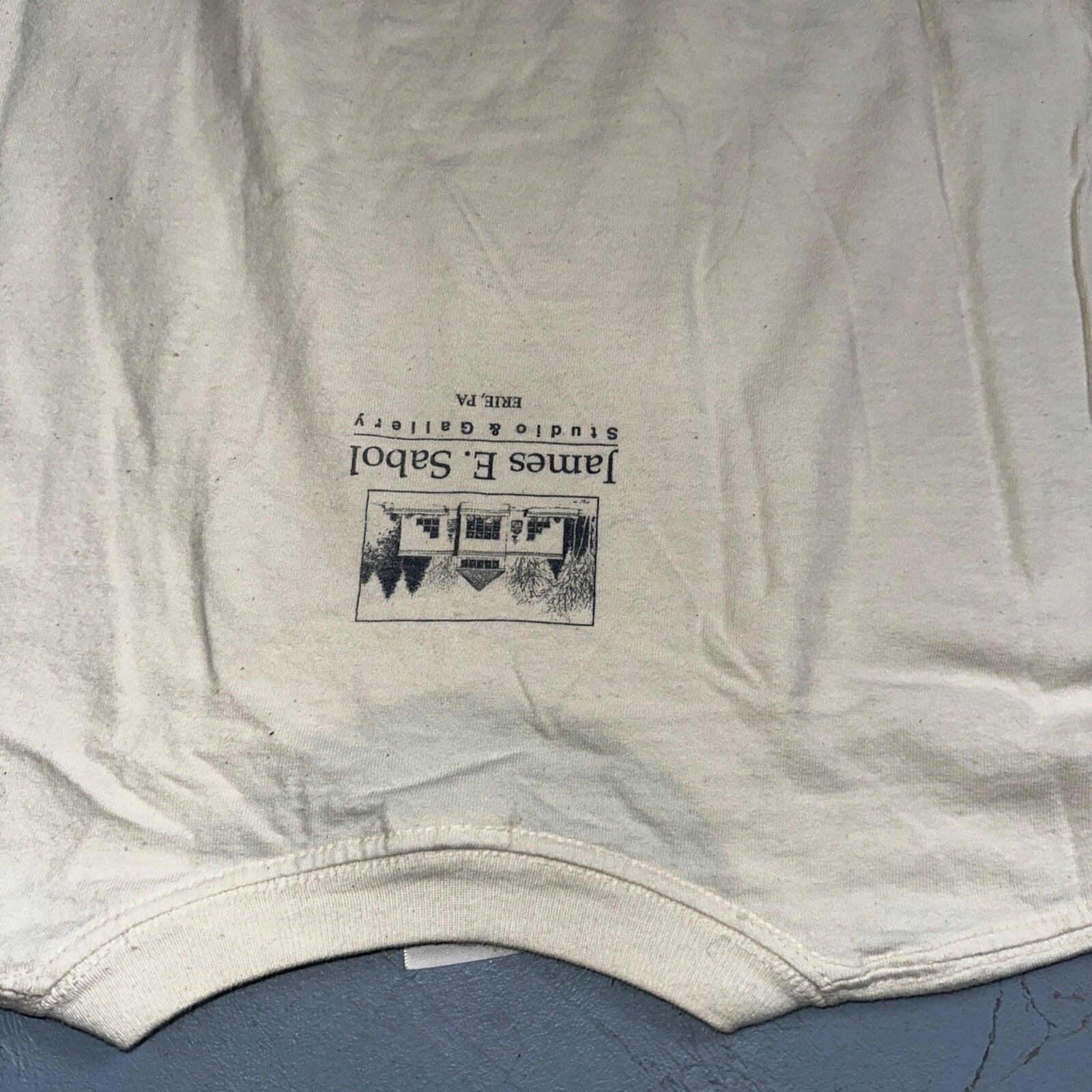 Ship Art James E Sabol Y2K 90s T Shirt Erie Pennsylvania Voyage Home Photo Rap