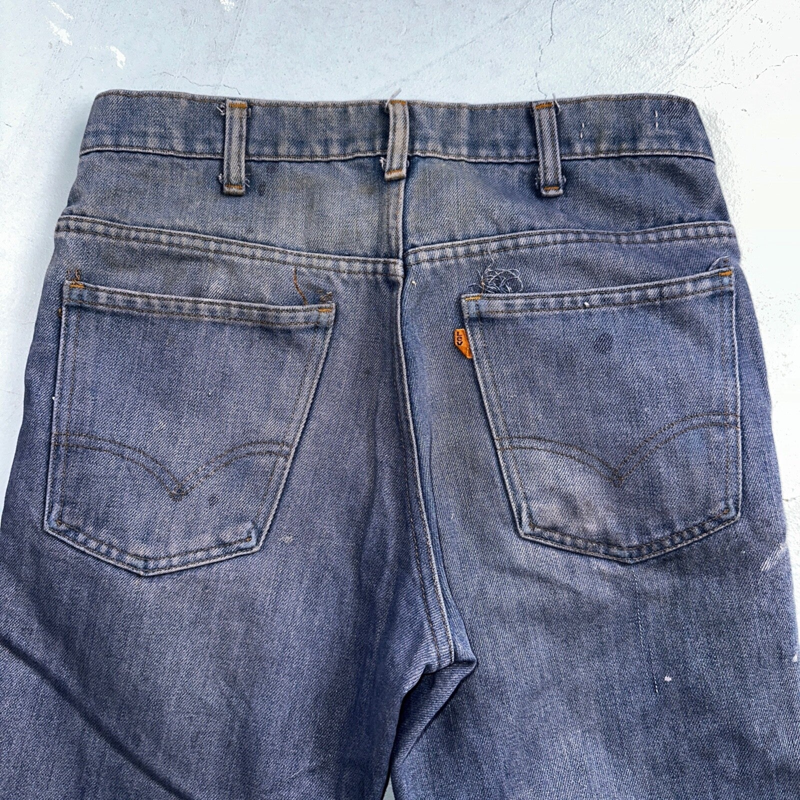 Levis 646 Vintage 70s USA Orange Tab Bootcut Flare Blue Bell Bottom Jeans 29x28