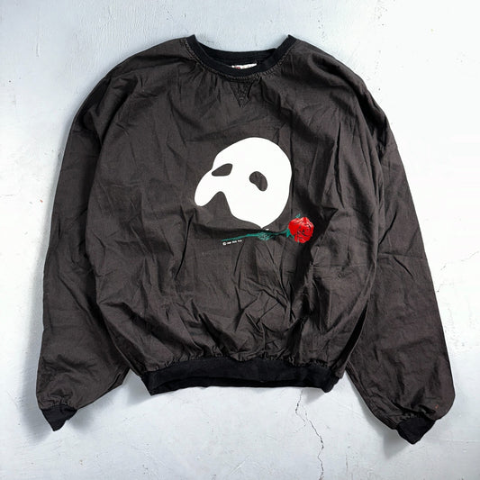 VTG Phantom Of The Opera Sweater Mens Large Black Crewneck Sweatshirt 80s 1988