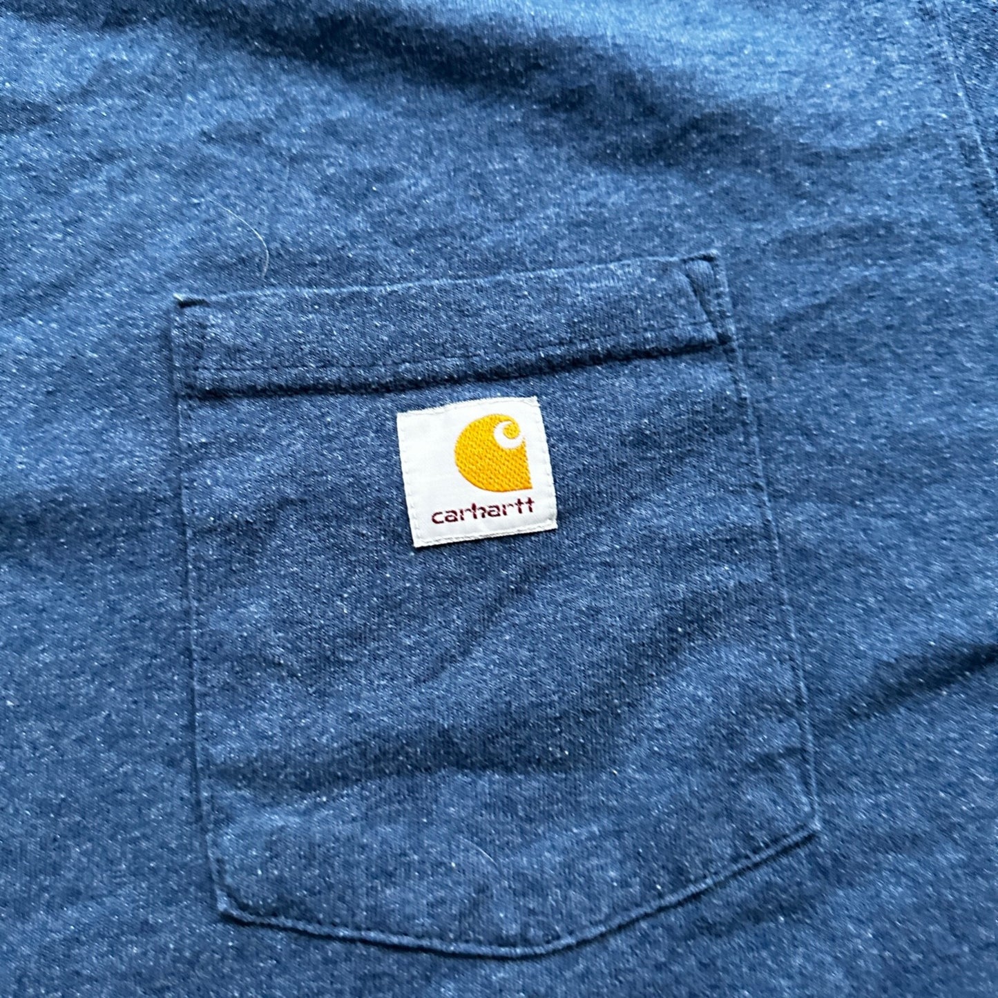 Carhartt Pocket Navy Blue T Shirt Workwear Basic Simple Y2K Great Quality