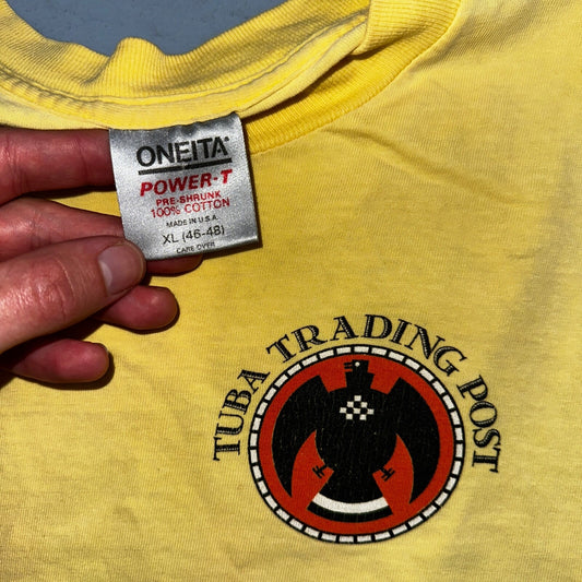 Tuba Trading Post Rare Oneita VTG T Shirt Music Orchestra Band Brass Instrument