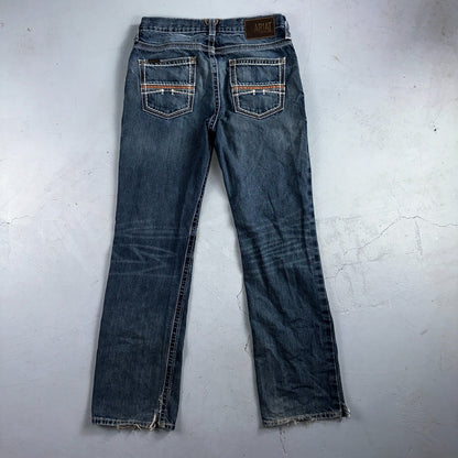Ariat Jeans Mens 30 X 34 Blue Denim Rebar M4 Relaxed Boot Cut Workwear Country