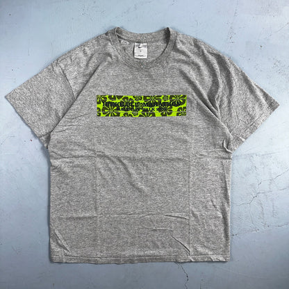 Nike Honolulu 2002 VTG T Shirt Silver Tag Marathon Running Floral Box Logo Y2K