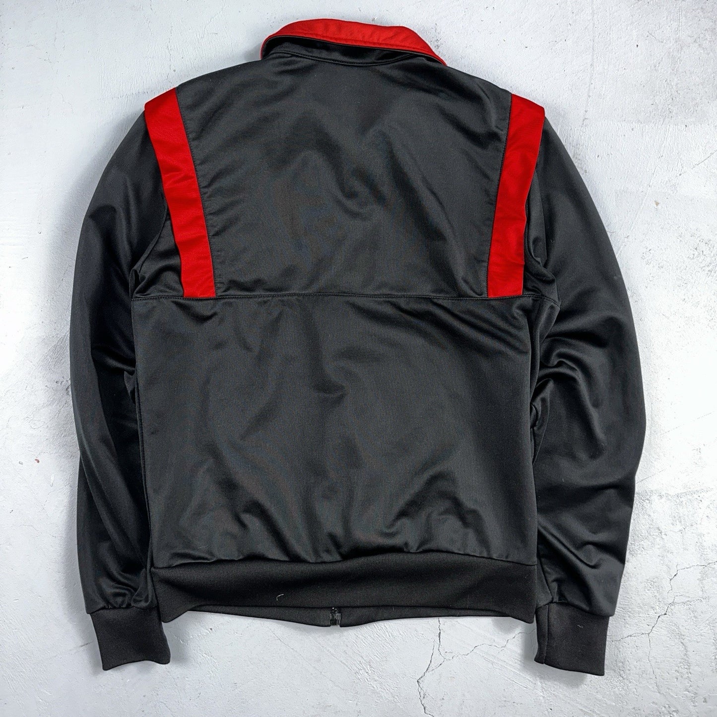 Nike Vintage 1985 Air Jordan Jacket Bred Chicago L RARE Black Red Poly 80s