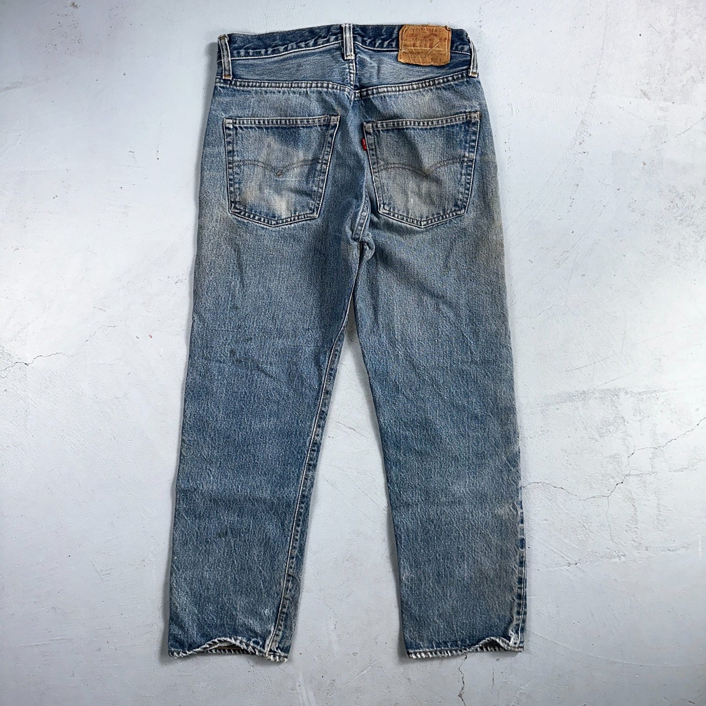 Levis 501 Vintage 80s Redline Selvedge USA XX Jeans Light Wash 32x31 Act 29x27