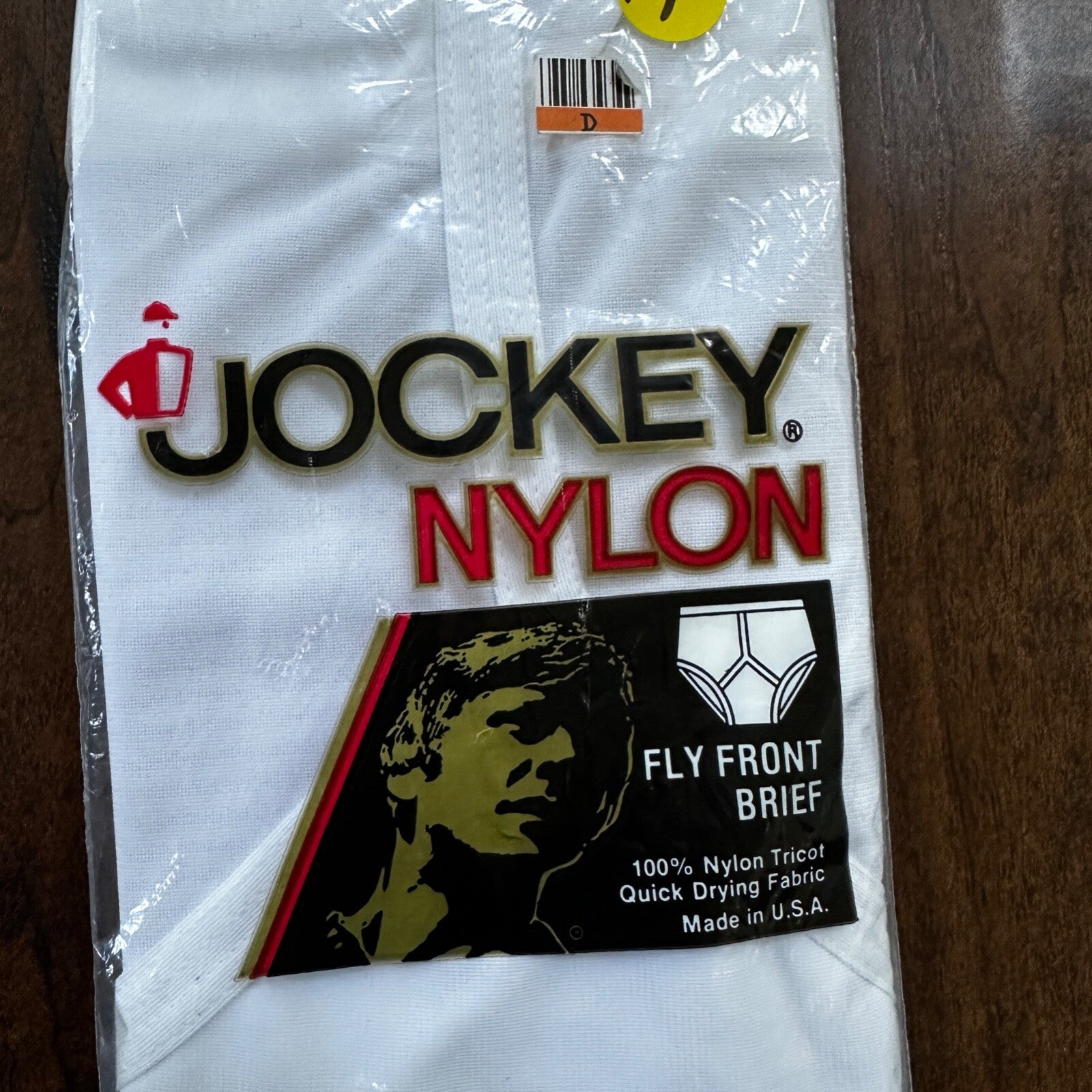VINTAGE 1986 JOCKEY FRONT FLY MENS BRIEF UNDERWEAR White SIZE 40 NEW DEADSTOCK
