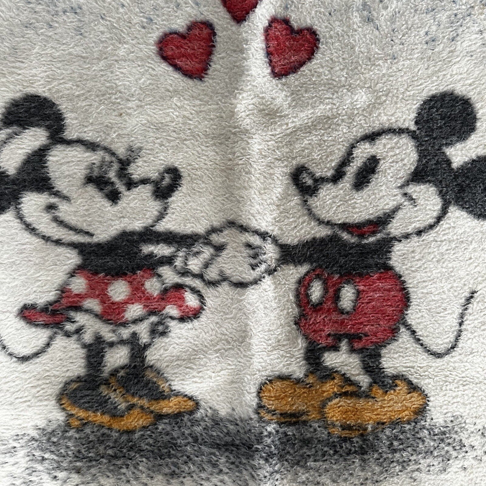 VTG Biederlack Disney Mickey Minnie Reversible Infant Throw Blanket 1984 80s