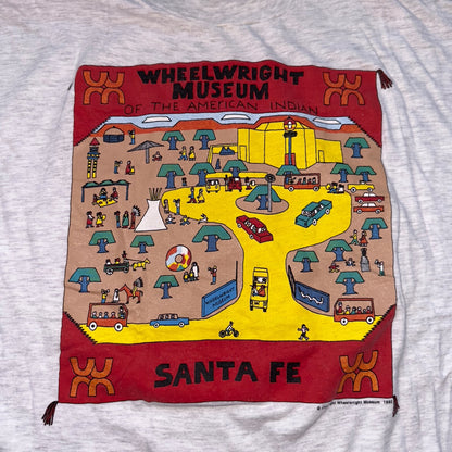 Hanes Santa Fe Art Cars Travel Vintage T Shirt Single Stitch 80s USA Cool City