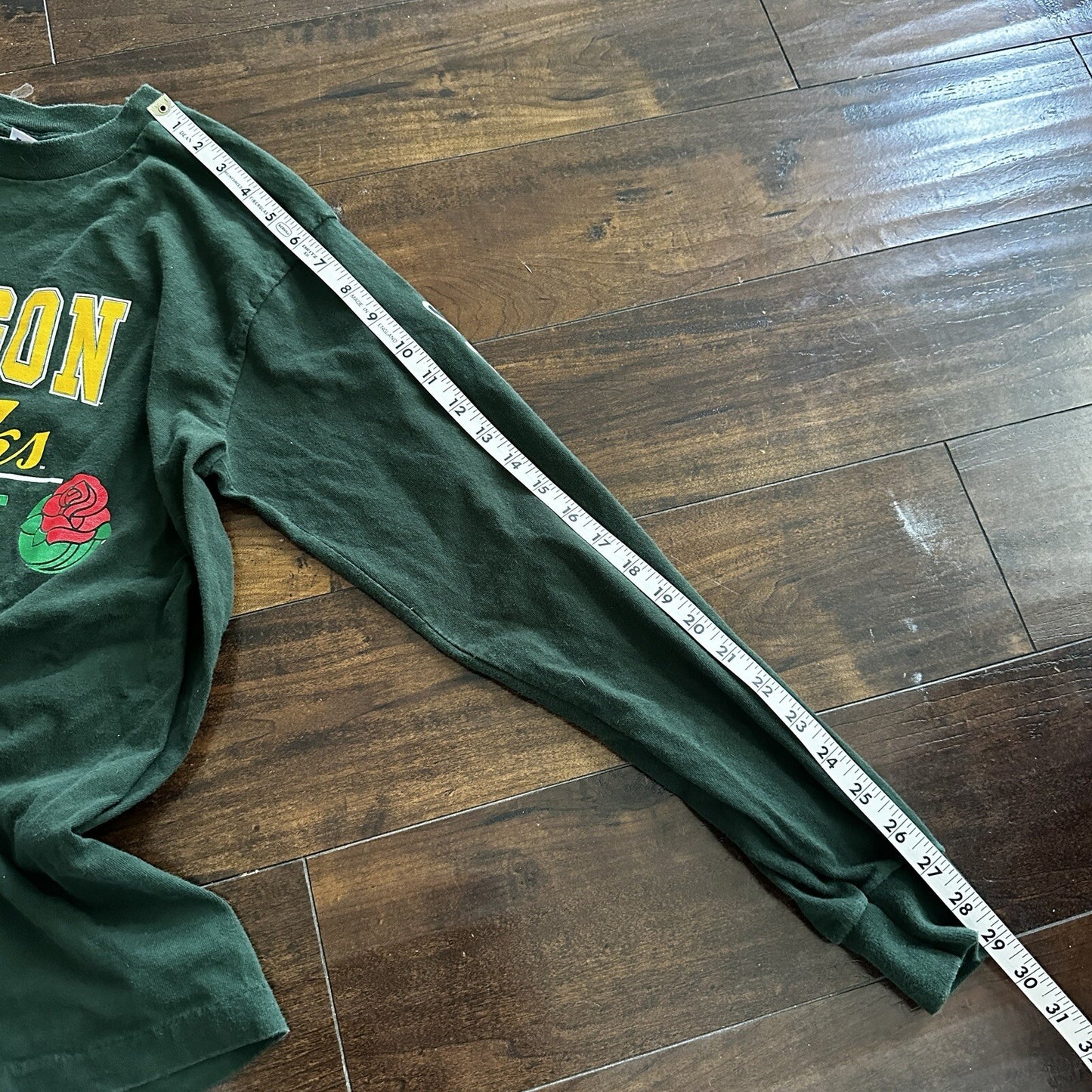 VTG Oregon Ducks Rosebowl 1995 T Shirt California Flea Market 90s Long Sleeve