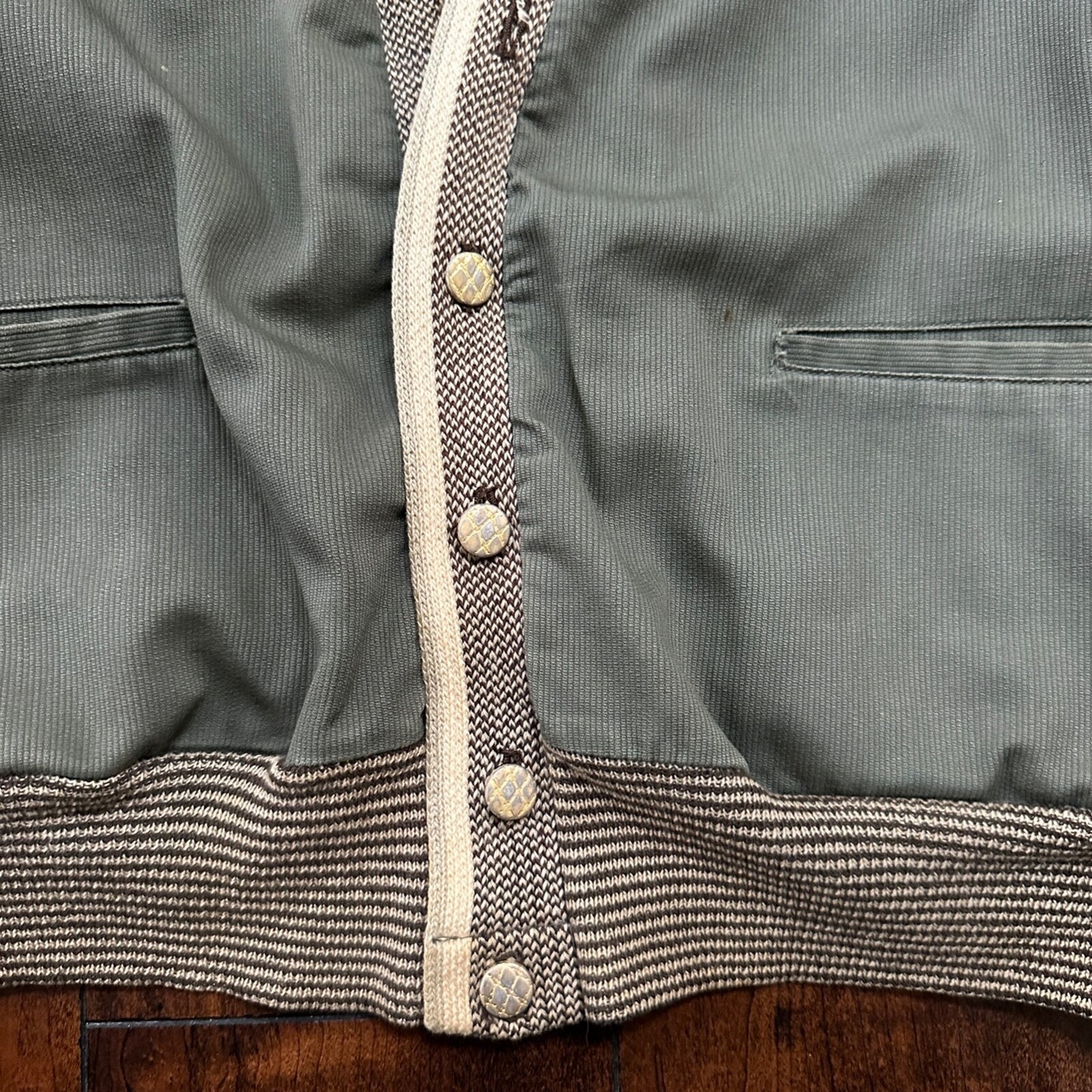 Vintage 60s Sport King Canvas M Montgomery Ward Green Rockabilly Grandpa 1960s