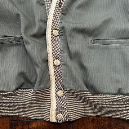 Vintage 60s Sport King Canvas M Montgomery Ward Green Rockabilly Grandpa 1960s