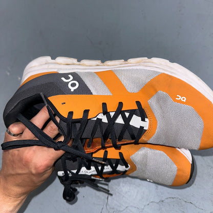 On Cloud Cloud Runner Running Shoes Men’s Sz 12 Orange Gray Athletic Trainers