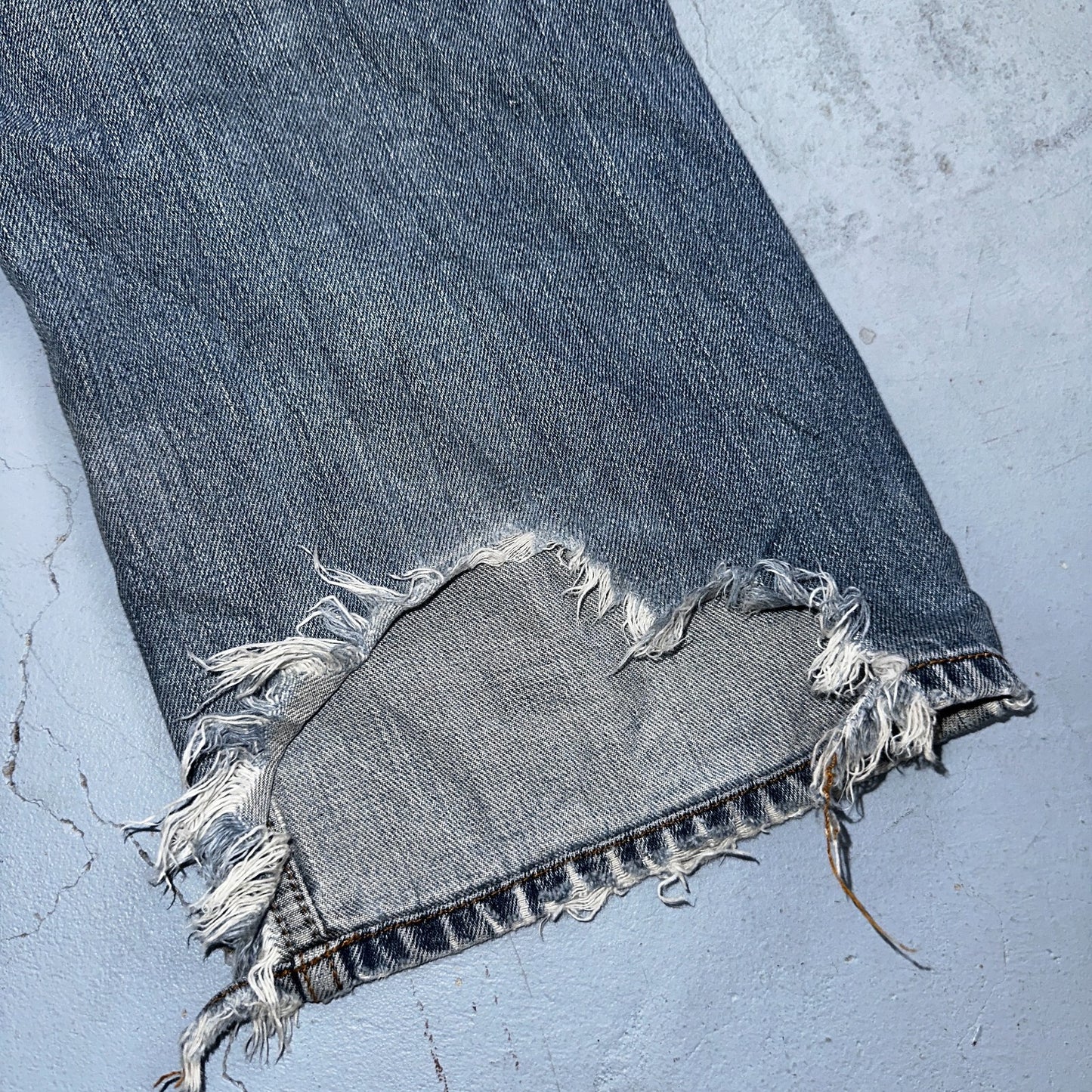 Diesel Larkee Bootcut Stretch Jeans Mens 36x30 Blue Straight 008M2 Whisker Italy