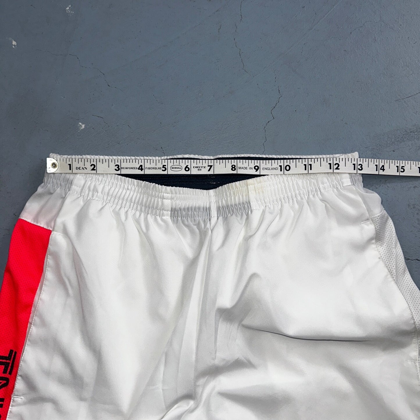 Nike Mens Athletic Gym TNNS Muscle Shorts Dri Fit White Gym Sports Small