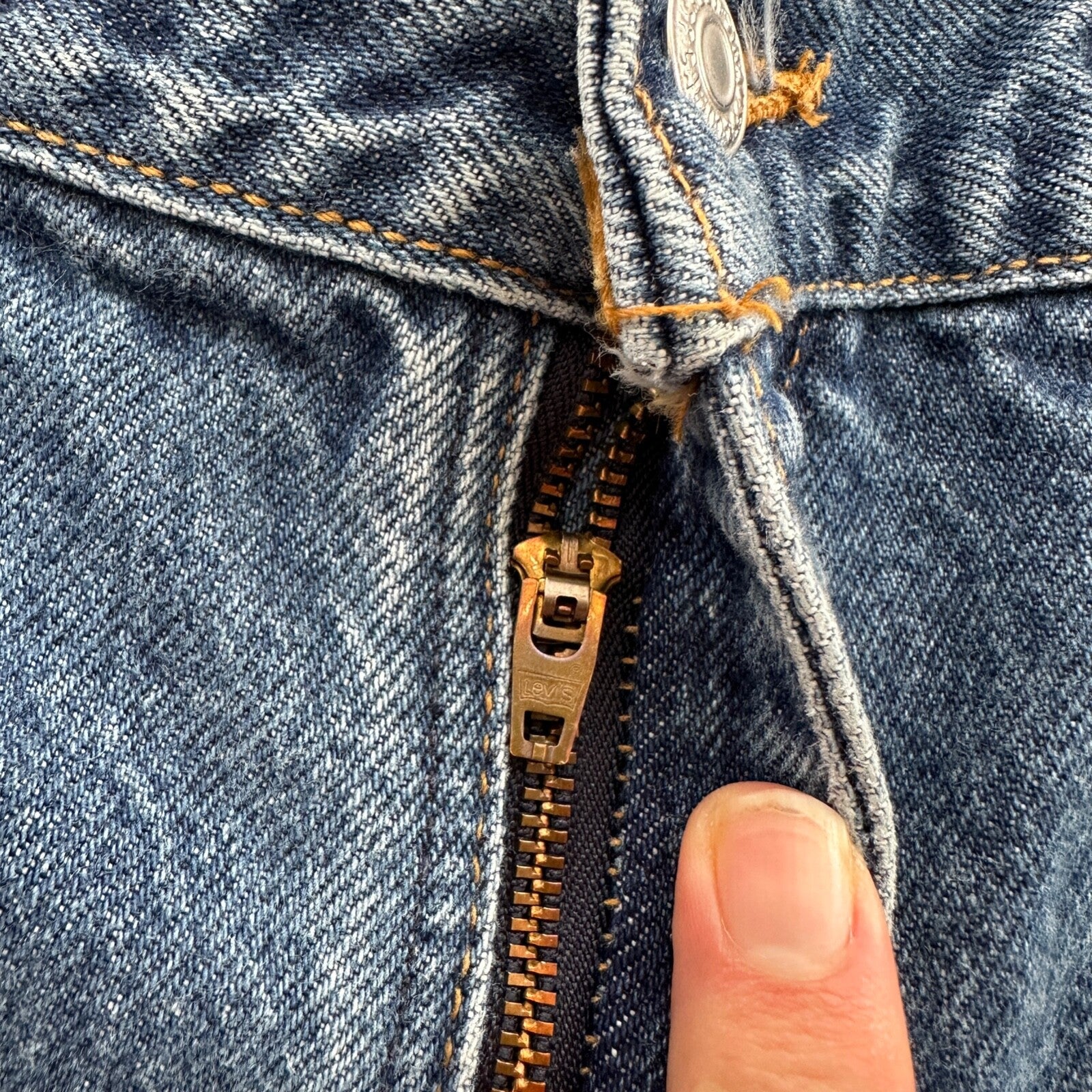 Levis 517 Vintage 90s USA Orange Tab Bootcut Flare Blue Jeans 38x32 Act 35x30