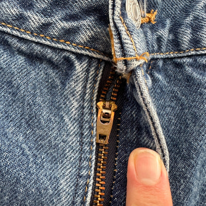 Levis 517 Vintage 90s USA Orange Tab Bootcut Flare Blue Jeans 38x32 Act 35x30