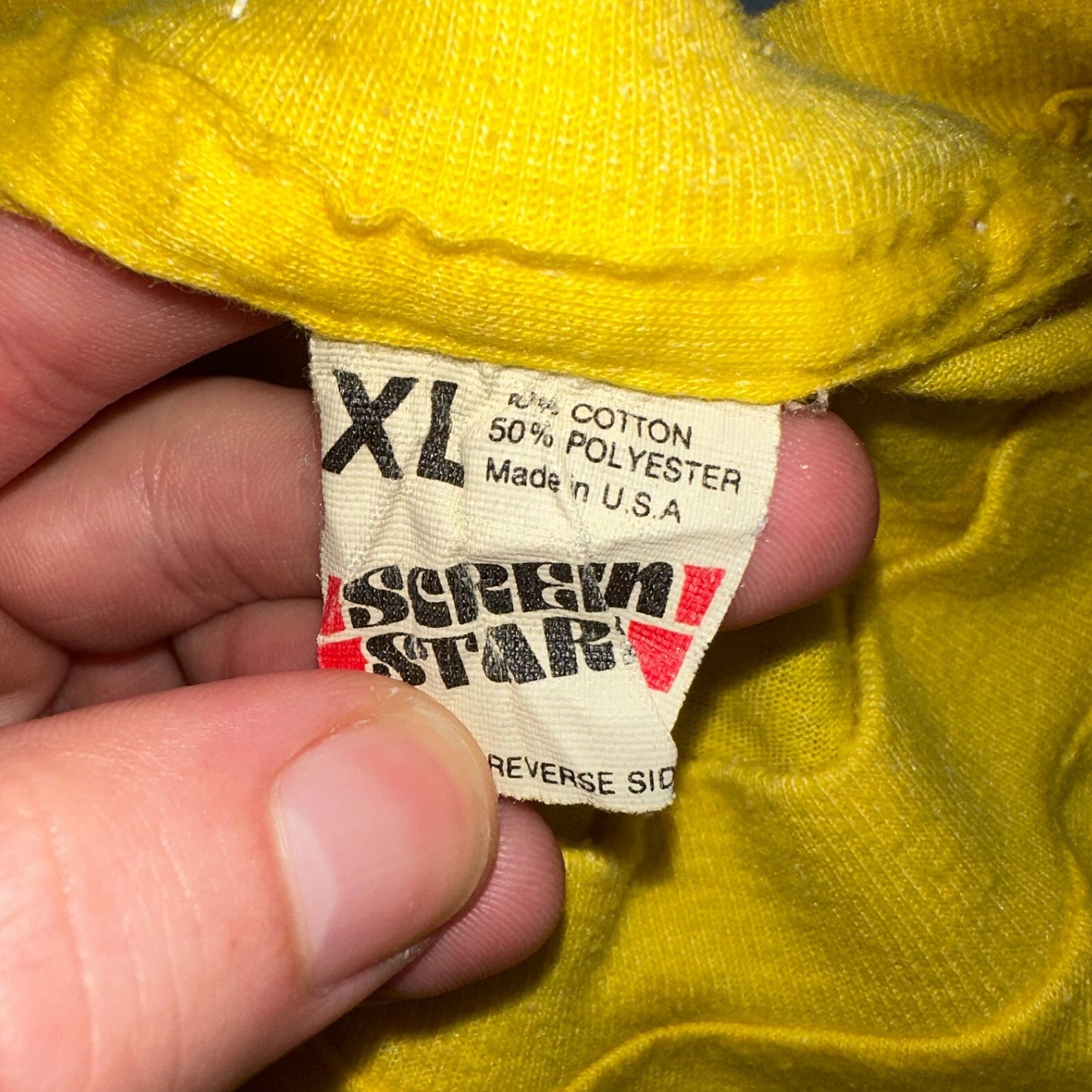 Portland Opera 80s VTG T Shirt Screen Stars XL Yellow Pub Crawl 1983 Miller PDX