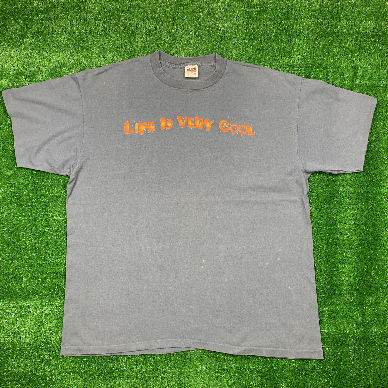 Life Is Very Cool Vintage T Shirt Rap Love Anvil DARE Driving Drug Free Hipster