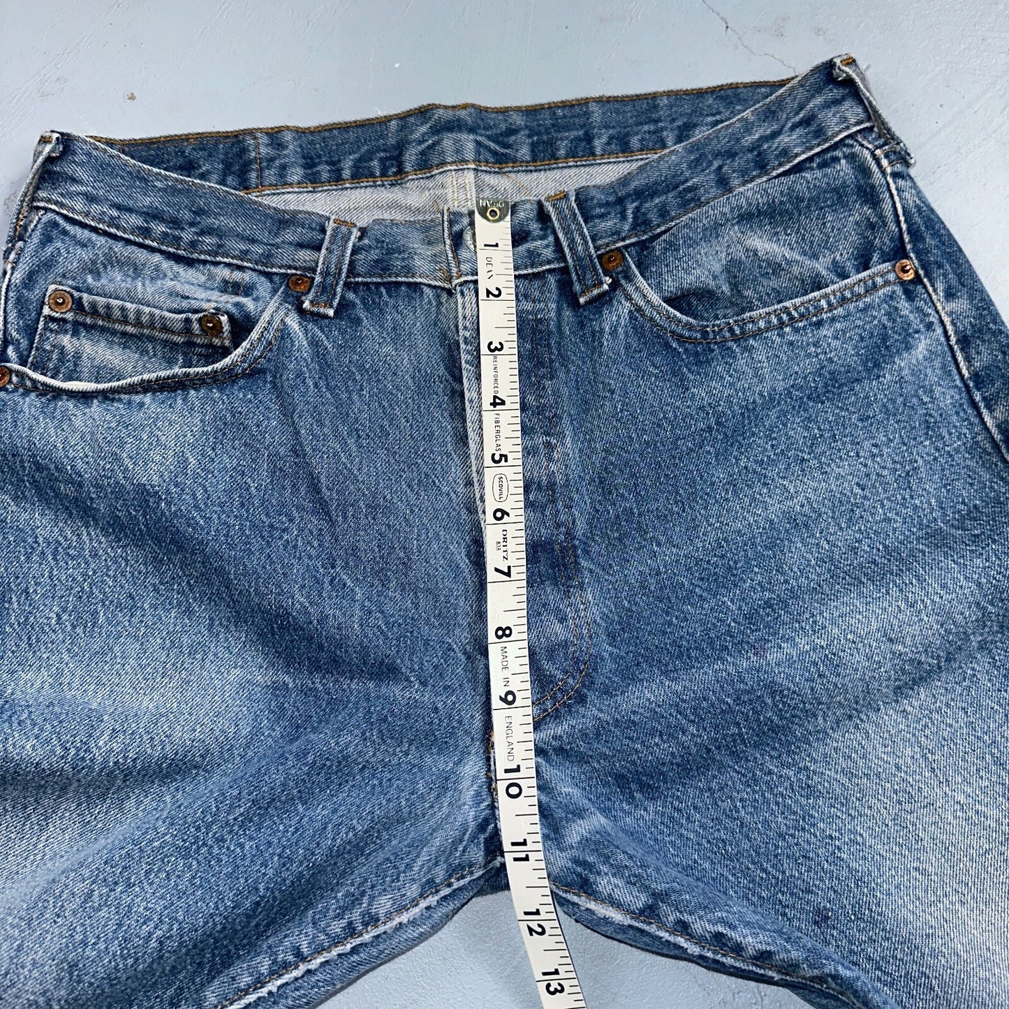 Levis 501 Vintage 80s USA XX Straight Leg Jeans Blue Med Wash 34x38 Act 31x33