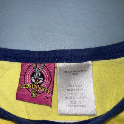 Warner Bros Looney Tunes VTG T Shirt Tank Top Womens XL Y2K Tweedy Bird Cute