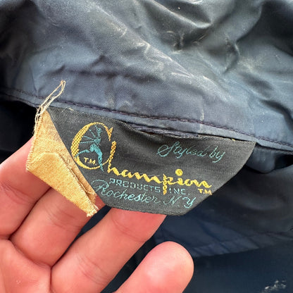 Vintage Champion 50s 60s Snap Button Basketball Jacket Mens XL Rockabilly RARE