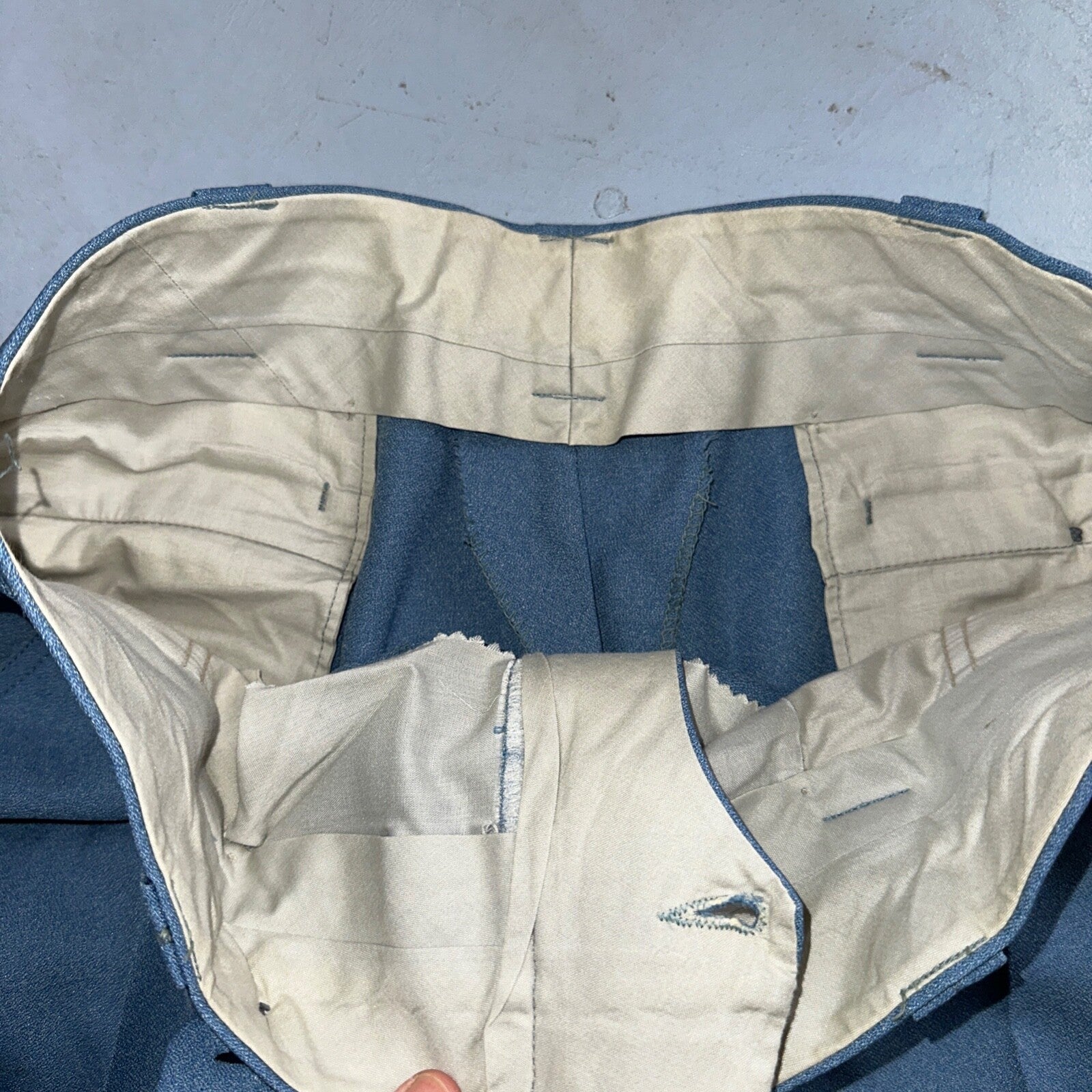 VTG 1960s Mens 2 PC Suit 42 Jacket Coat Pants 60s Lions Den Rockabilly Side Belt