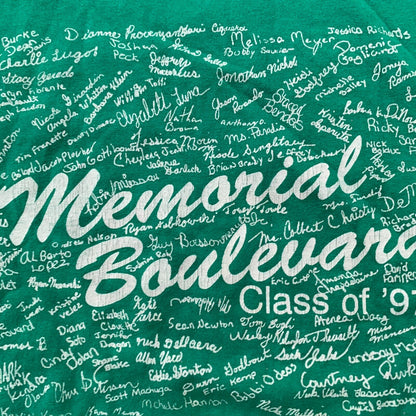Music Green Cool Memorial Boulevard 1997 Vintage T Shirt 90s Autograph Rare