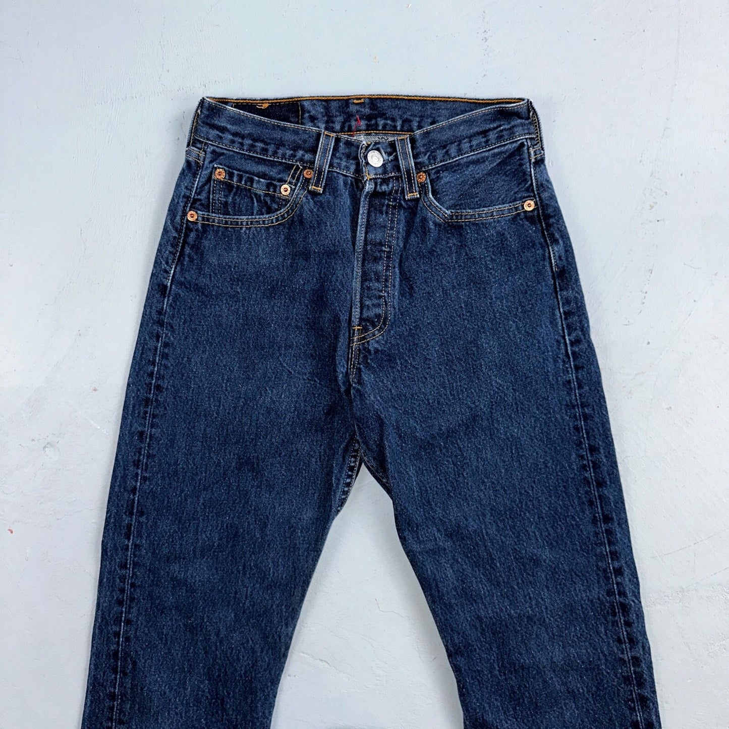 Levis 501 Vintage 90s USA XX Straight Leg Jeans Blue Dark Wash Act 24x29