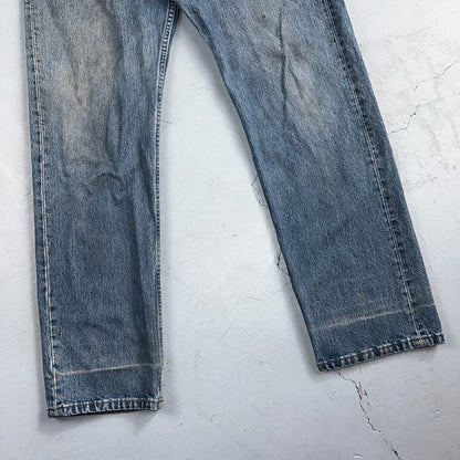 Levis 501 Vintage 90s USA XX Straight Leg Jeans Blue Med Wash 36x32 Act 34x30