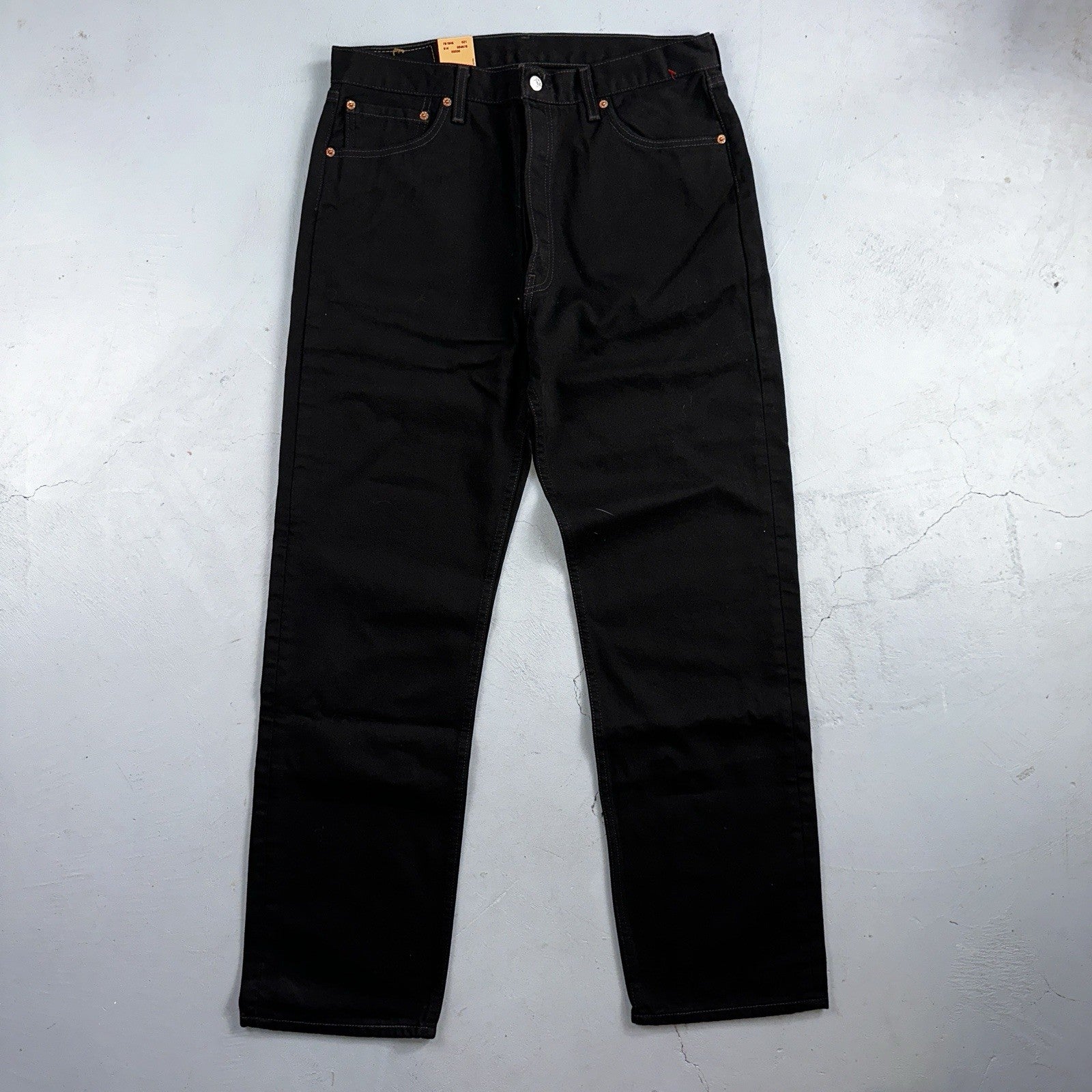 Levis 501 Deadstock Vintage 90s USA XX Straight Leg Jeans Black Dark Wash 36x32
