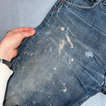 Levis 501 Vintage Y2K XX Straight Leg Jeans Blue Light Wash 34x32 Act 33x30