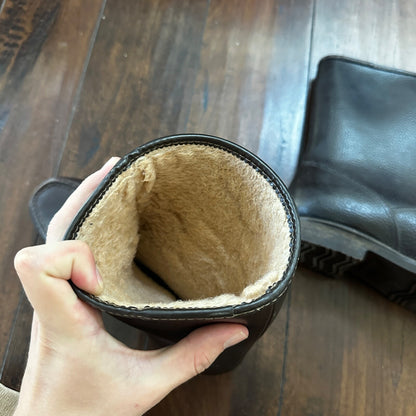 VTG Work Boots Men's 8 Brown Leather Waterproof Insulated USA Made Warm 80s