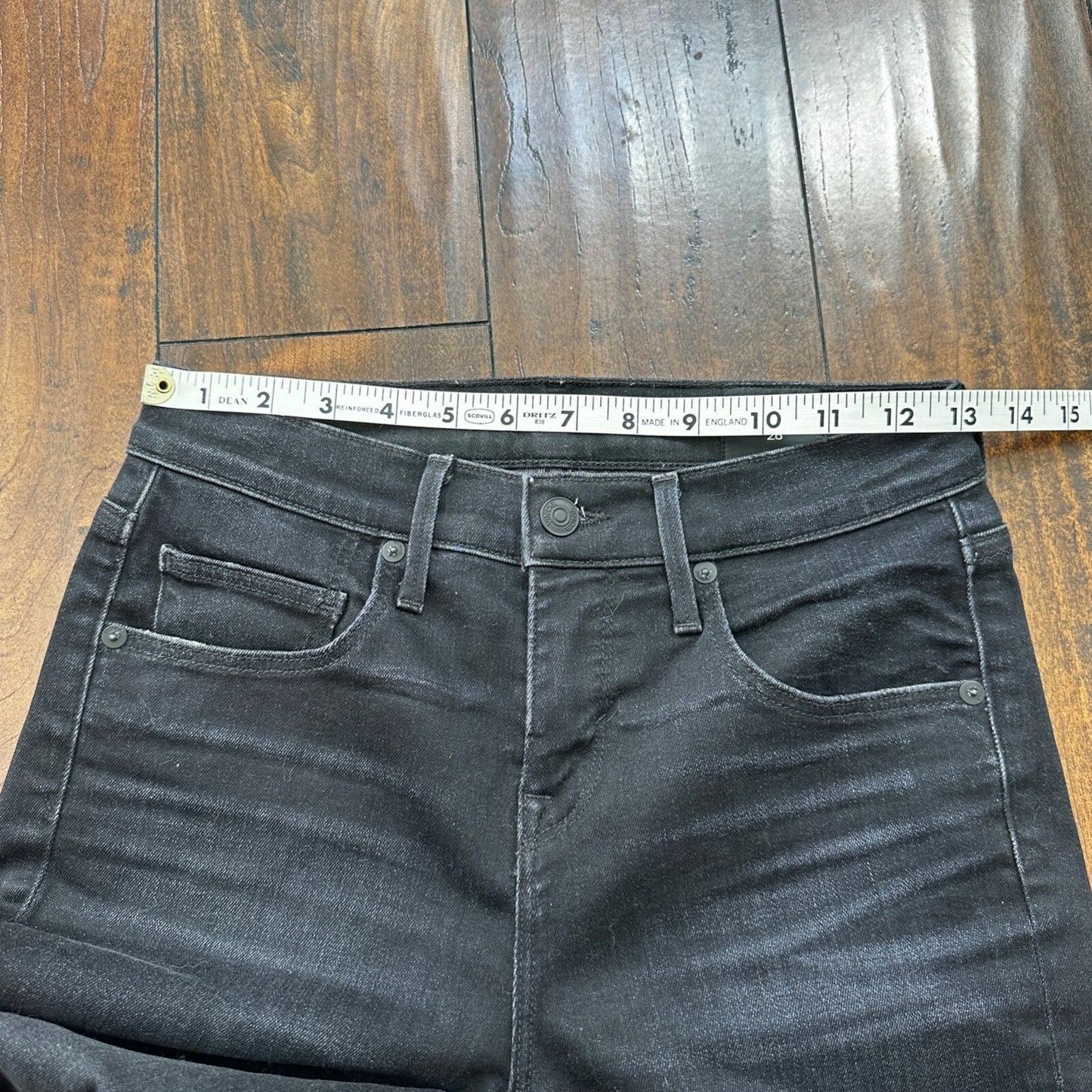 Vince Womens Skinny Jeans Black 26 Low Rise Dark 26x30 DV279B2925