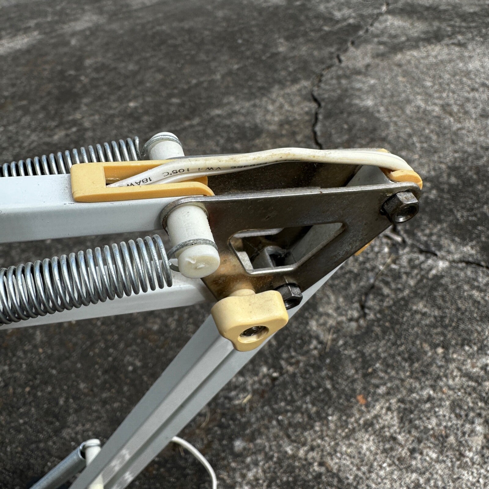 Vintage Industrial Lamp Articulating Workbench Light MCM Mid Century Style