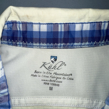 Kuhl Shirt Women's Nylon Button Up Long Sleeves Outdoor Hiking Shirt Size M