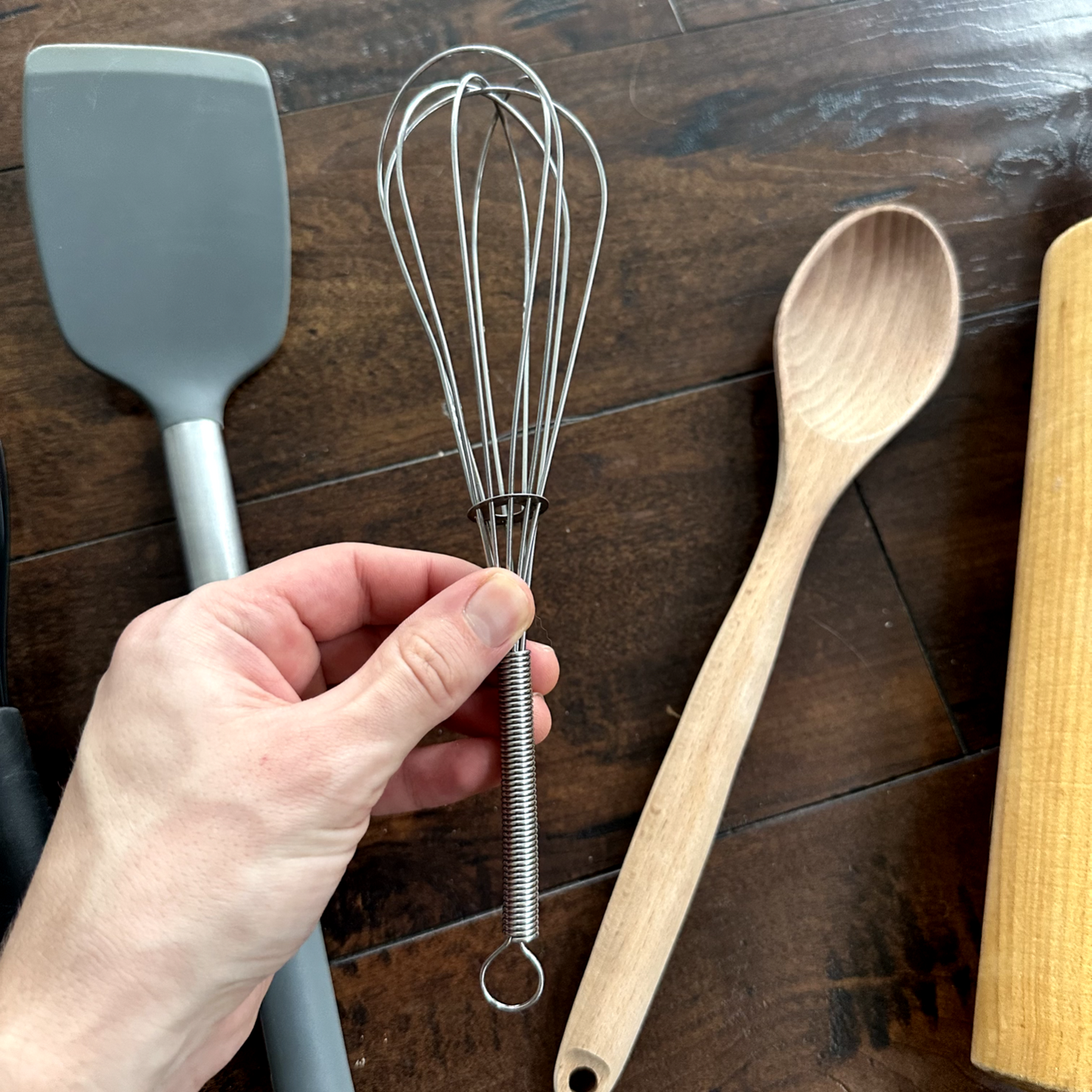 Kitchen Utensils Spatula Rolling Pin Wooden Spoon Mixing Spreading Glaze Lot Set