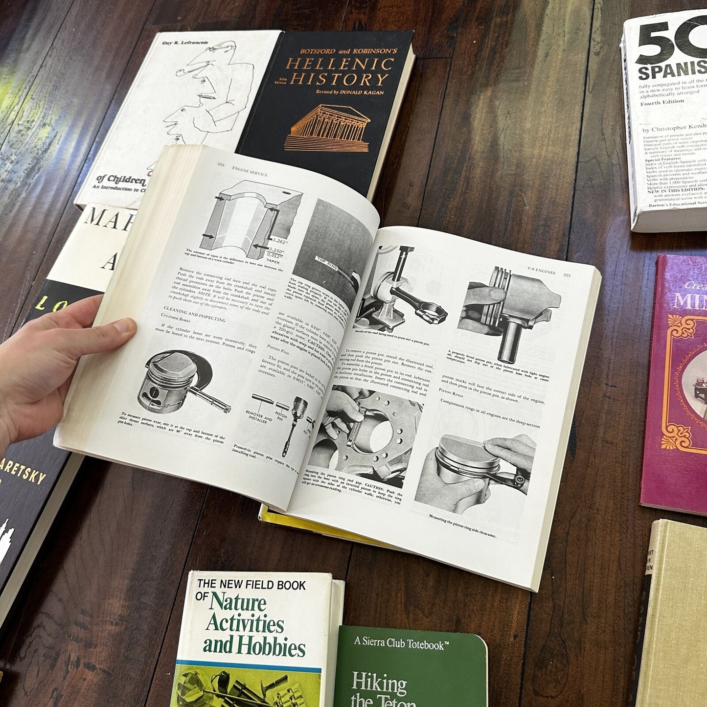 Lot 36 Cool Old Vintage Antique Rare Hardcover Random Books Green Coffee Table