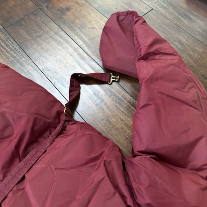 Vintage 1960s Goose Down Alp Sport Jacket L Ski Parka Coat Red Talon zip Bauer