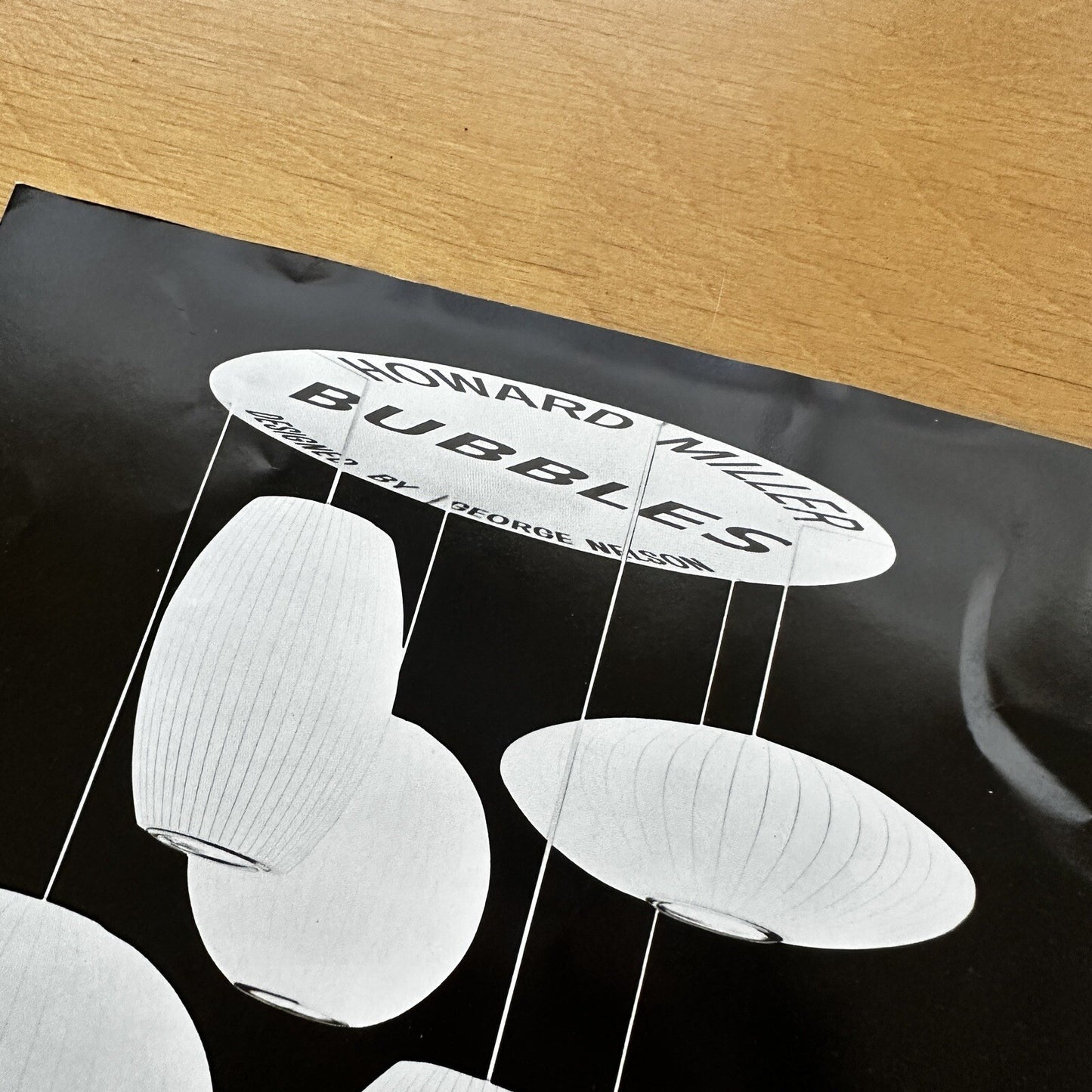 George Nelson Howard Miller Lighting Advertisement Print 1950s 50s Bubble Ad