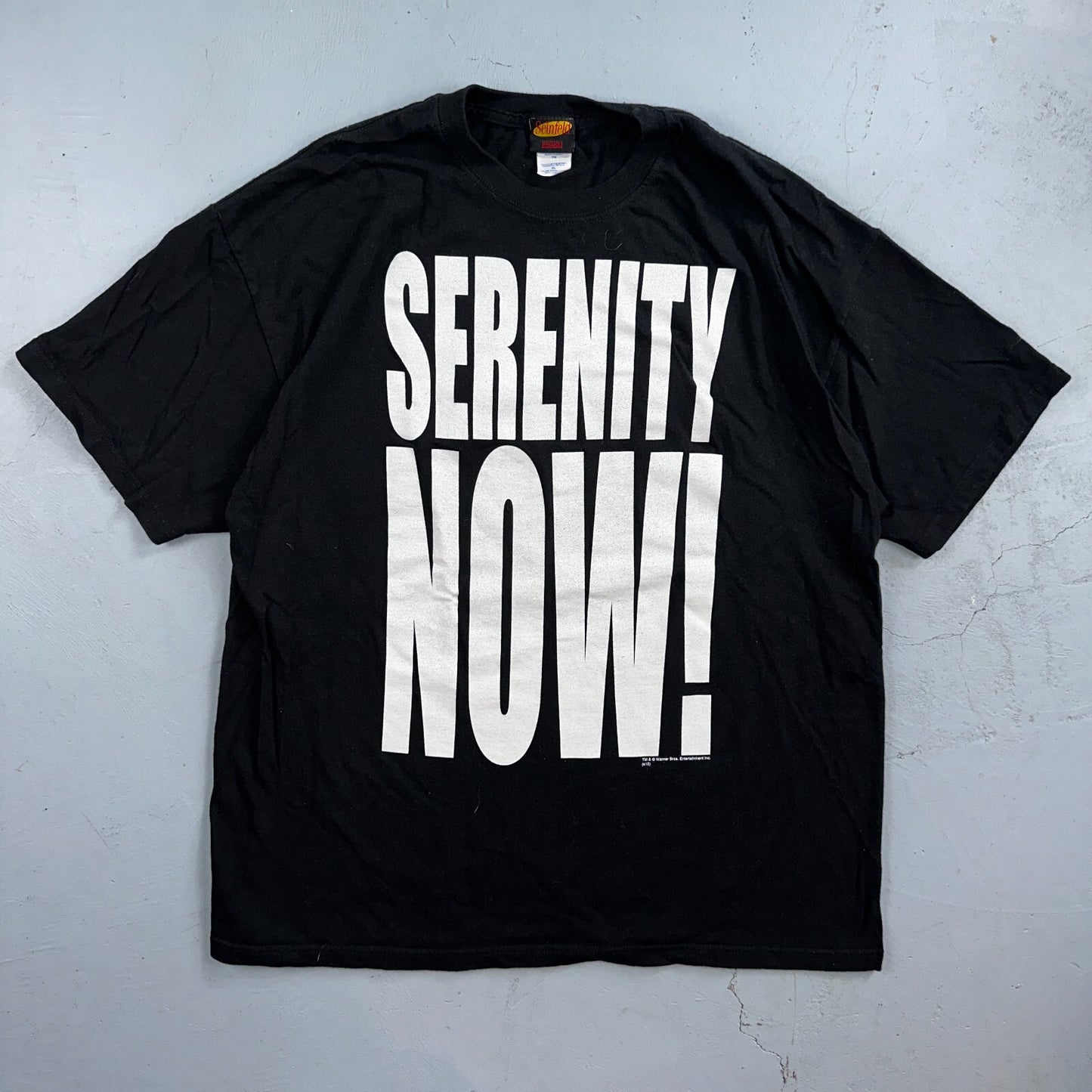 Seinfeld Serenity Now Black Ripple Junction T Shirt XL Vintage Style 90s Tv Show