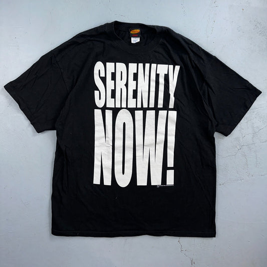 Seinfeld Serenity Now Black Ripple Junction T Shirt XL Vintage Style 90s Tv Show