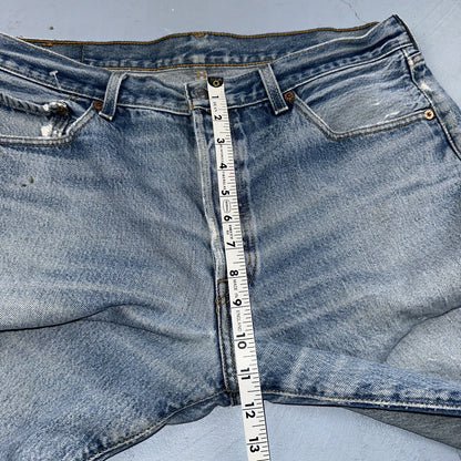 Levis 501 Vintage 90s Mexico Straight Leg Jeans 36x34 Y2K Light Wash Act 35x30