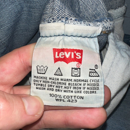 Levis 501 Vintage 90s USA XX Straight Leg Jeans Blue Light Wash 38x34 Act 36x32