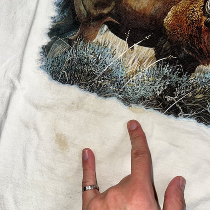 Buffalo VTG T Shirt Yellowstone Travel Animals Love Native America Y2K Photo
