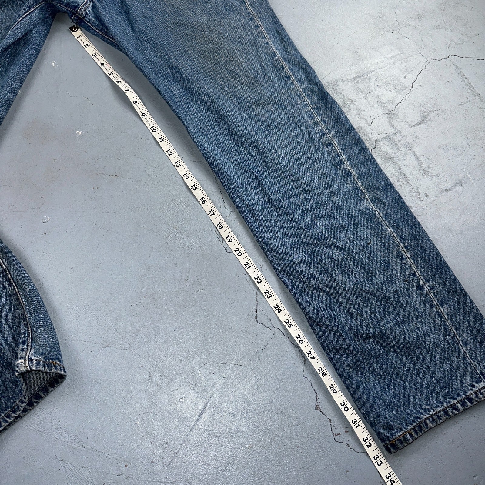Levis 501 Vintage 90s XX Straight Leg Jeans Y2K Med Wash 36x34 Act 34x33