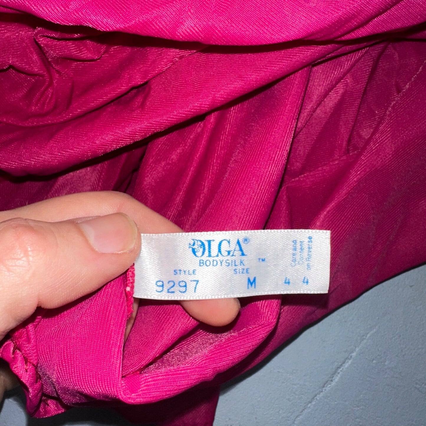 Vintage 1970s Olga Lingerie Slip Dress Sleepwear Full Sweep Nightgown Lace 70s